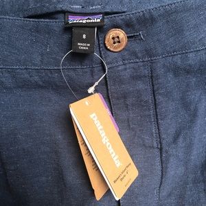 Patagonia hemp pleated shorts